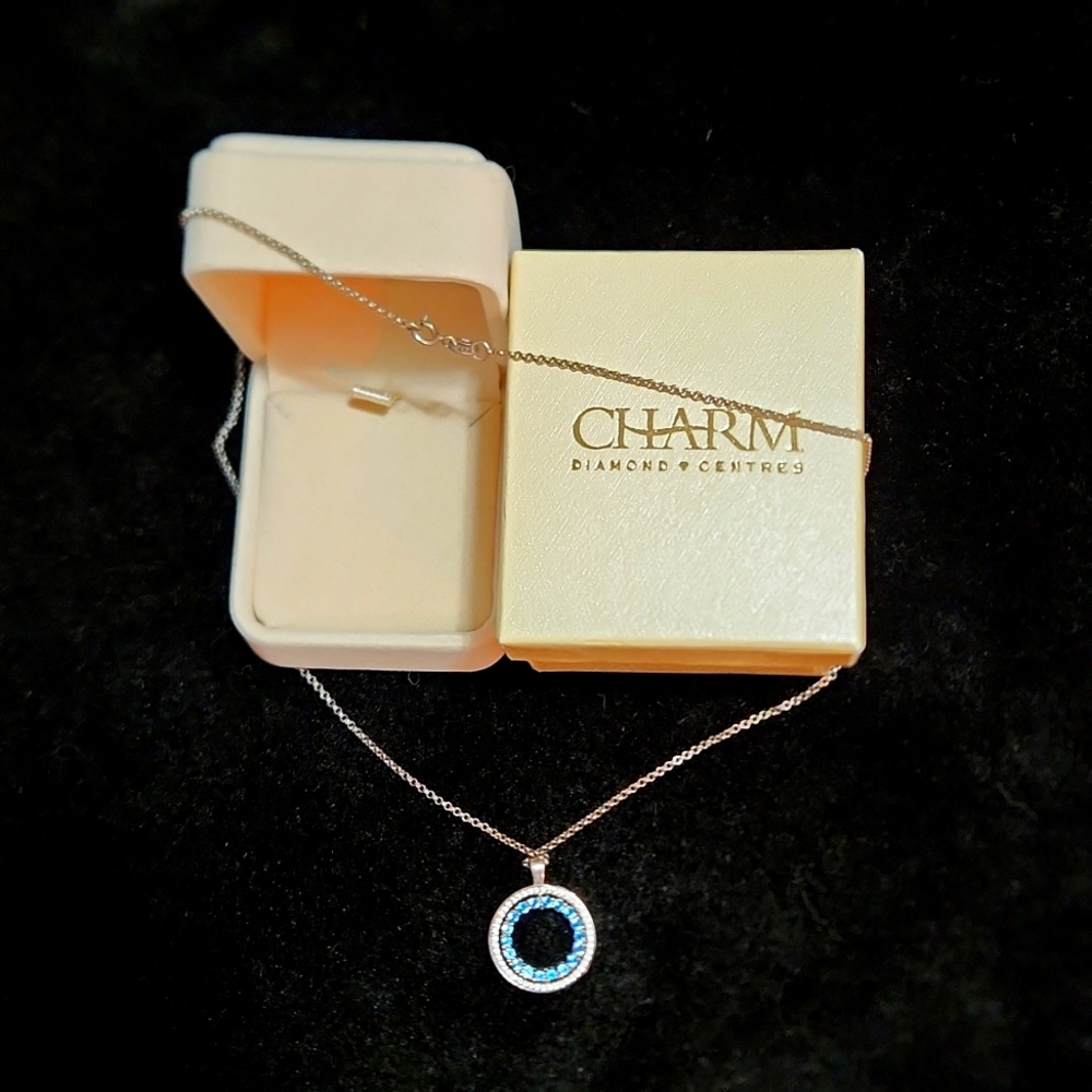 Swarovski crystal double sided necklace